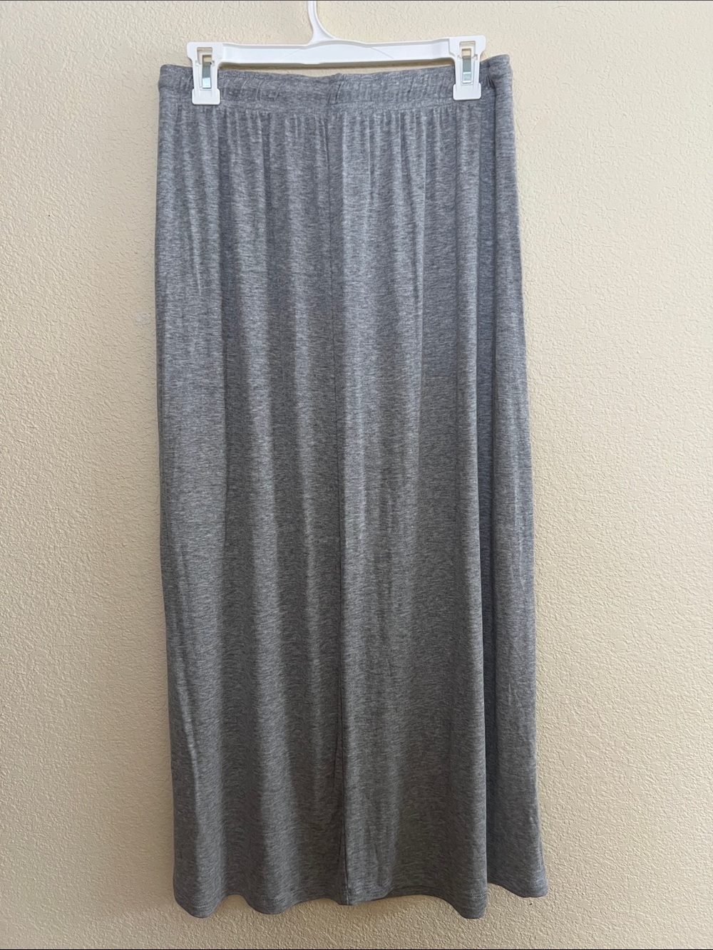 La Relaxed Grey Luxe Skirt with Drawstring Waist - Picture 5 of 6